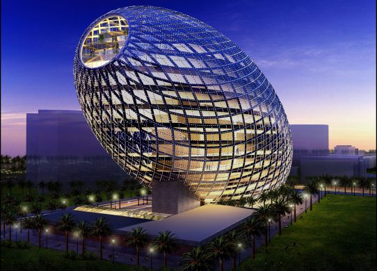 Cyberecture-egg-shaped-building-mumbai