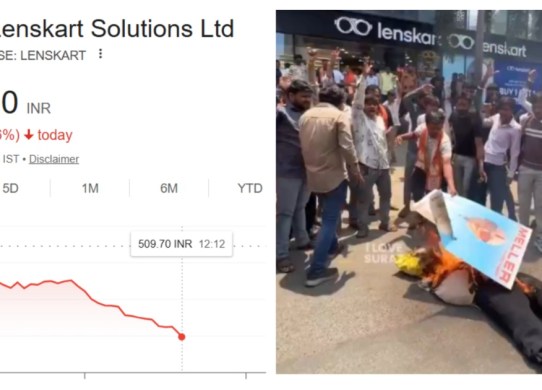 lenskart stock price falls 5%